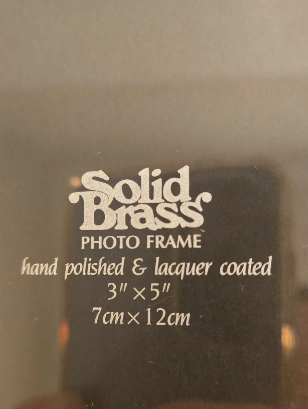 Vintage Solid Brass Gold & Silver Accent Photo Frame 3x5